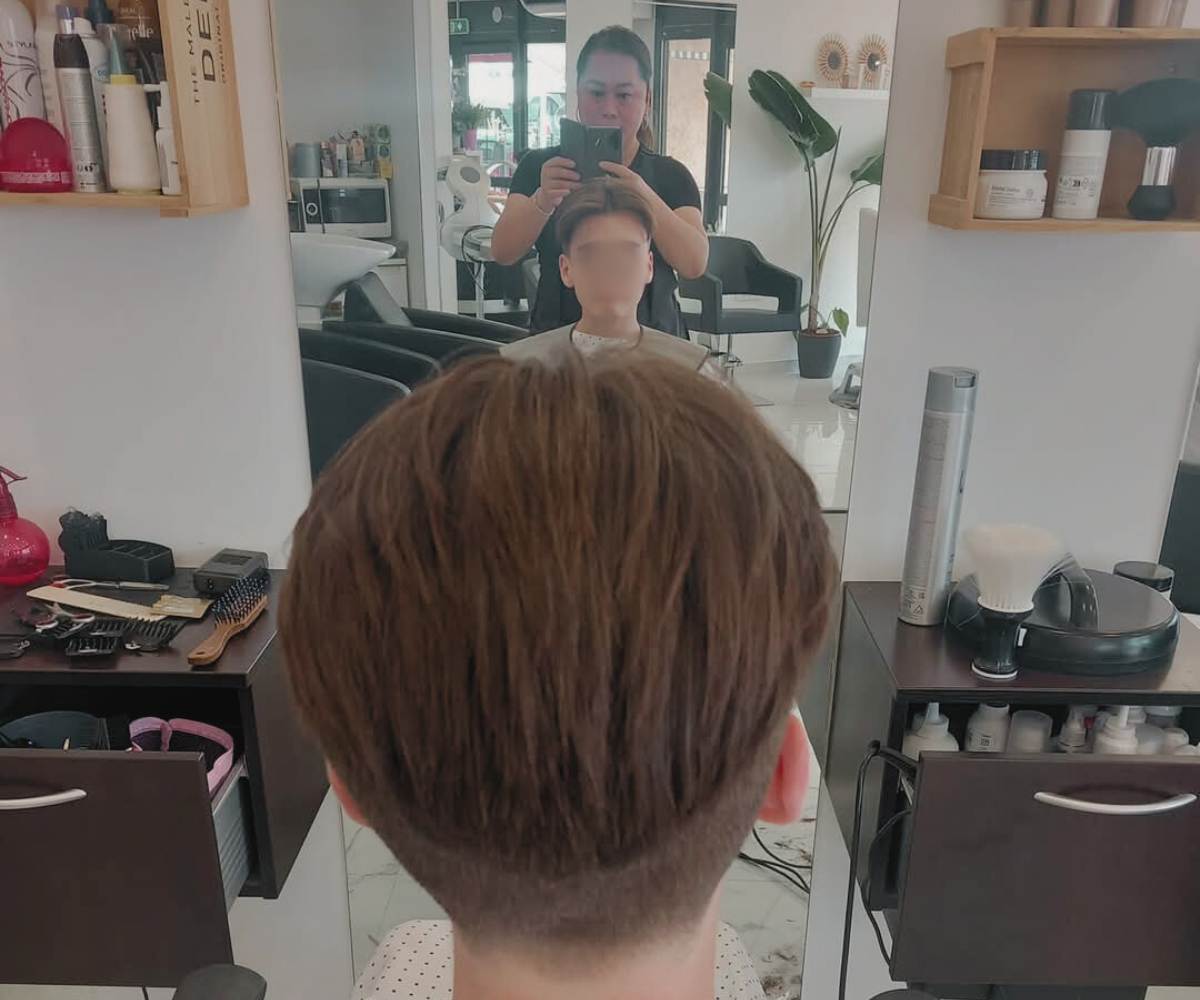 coupe cheveux enfant a domicile par Christian Palon